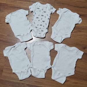 6 Preemie Onesies from Gerber and Carter's